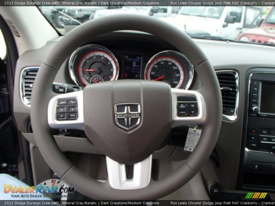 2013 Dodge Durango Crew AWD Mineral Gray Metallic / Dark Graystone/Medium Graystone Photo #19