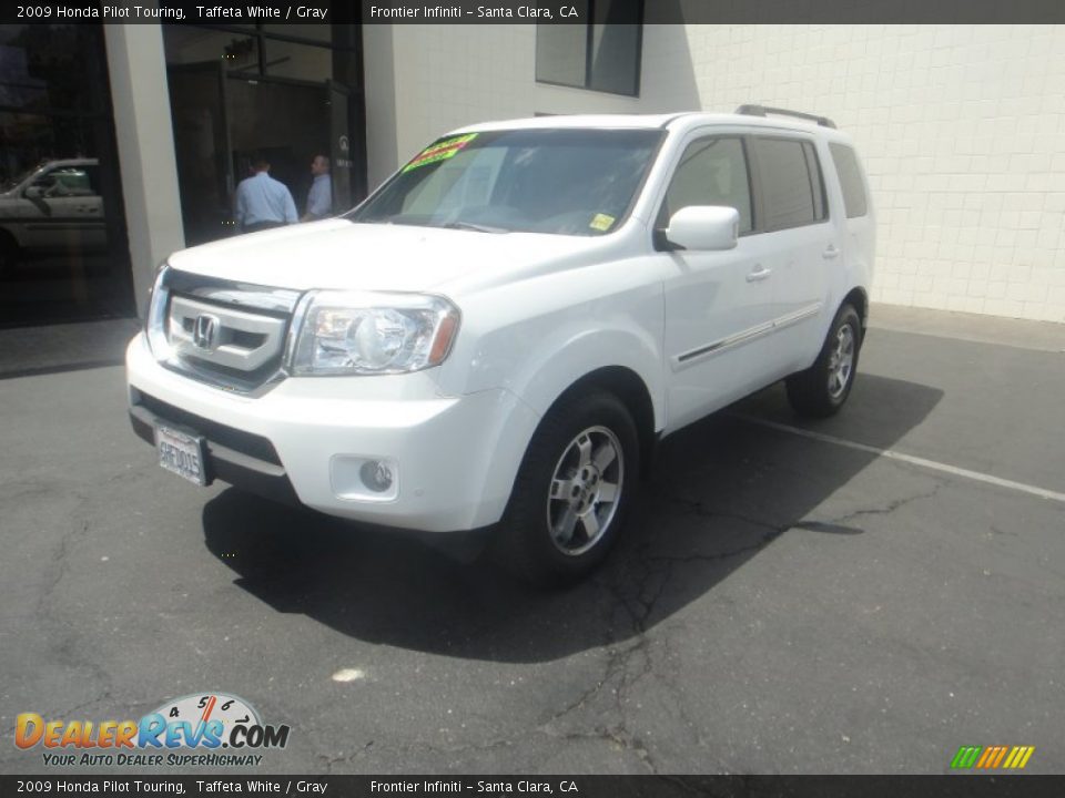 2009 Honda Pilot Touring Taffeta White / Gray Photo #1