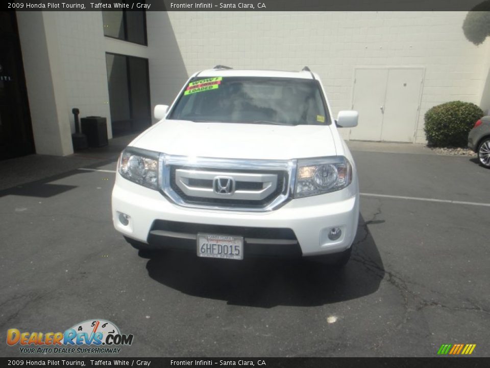 2009 Honda Pilot Touring Taffeta White / Gray Photo #2
