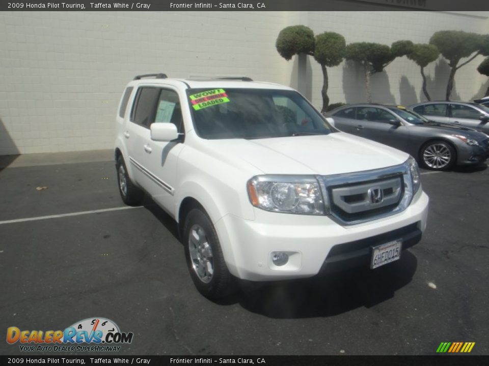2009 Honda Pilot Touring Taffeta White / Gray Photo #3