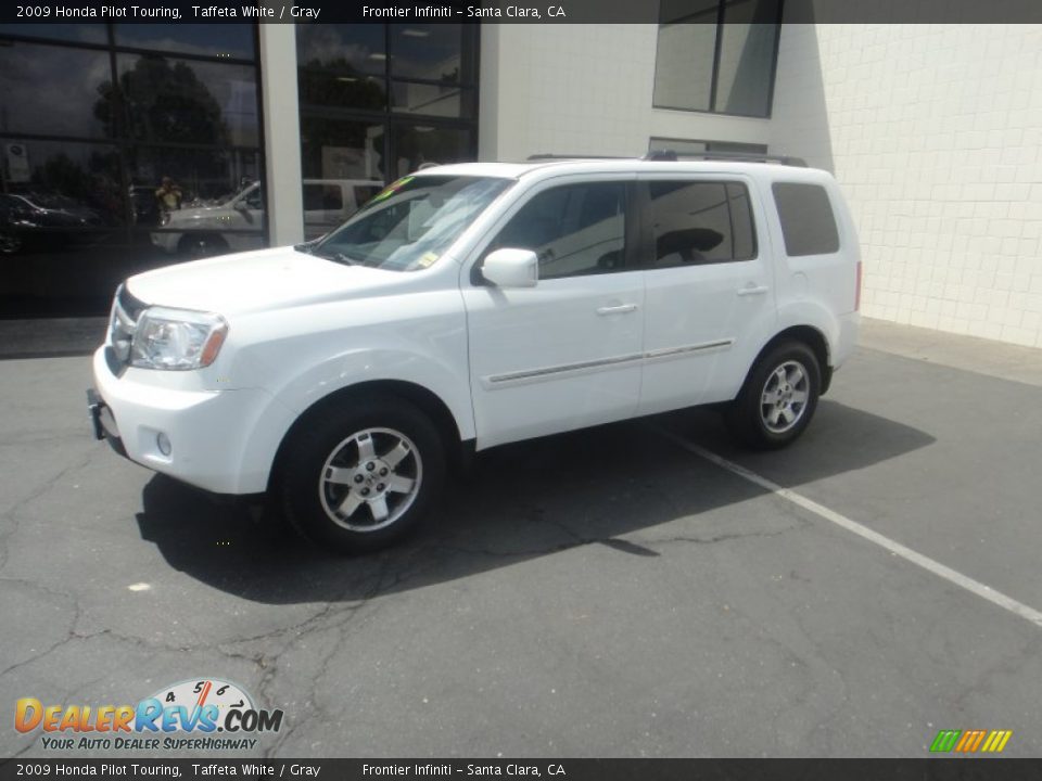 2009 Honda Pilot Touring Taffeta White / Gray Photo #4