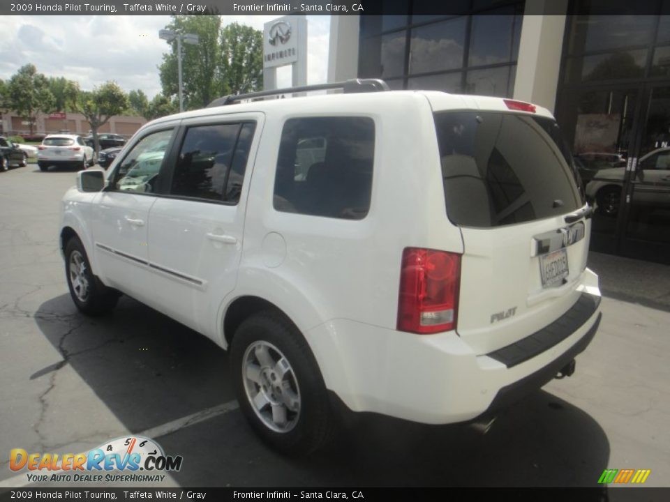 2009 Honda Pilot Touring Taffeta White / Gray Photo #5