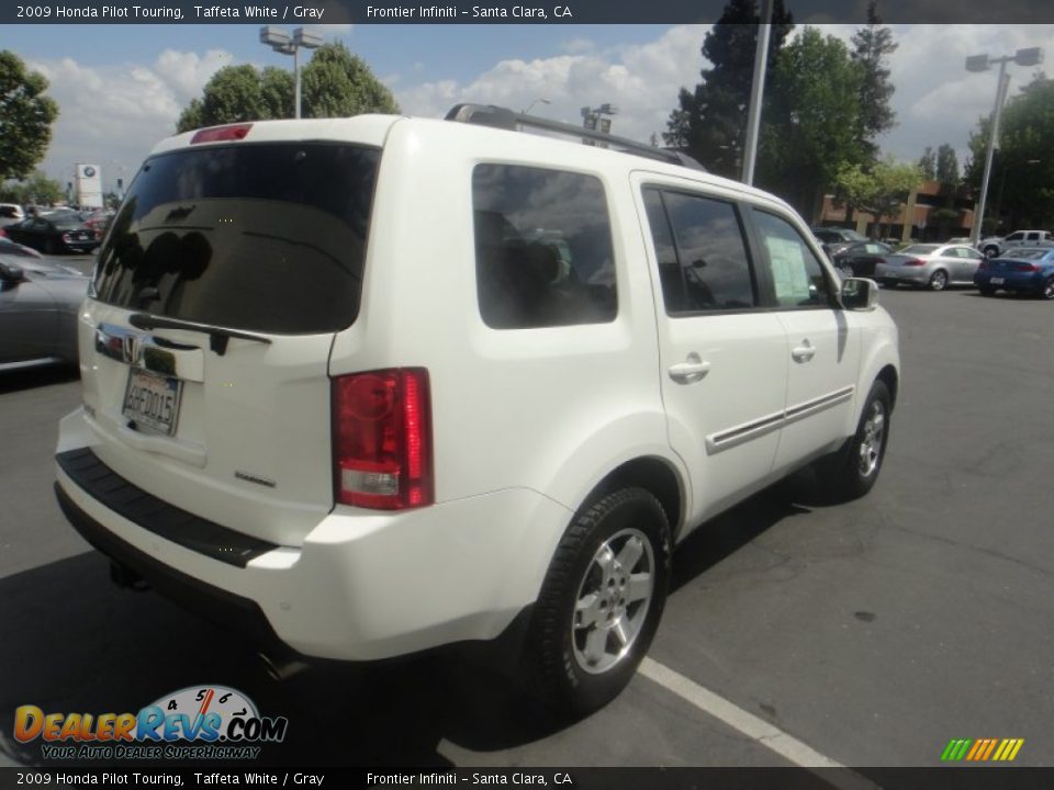 2009 Honda Pilot Touring Taffeta White / Gray Photo #8