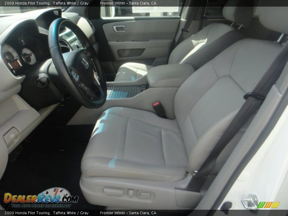 2009 Honda Pilot Touring Taffeta White / Gray Photo #10