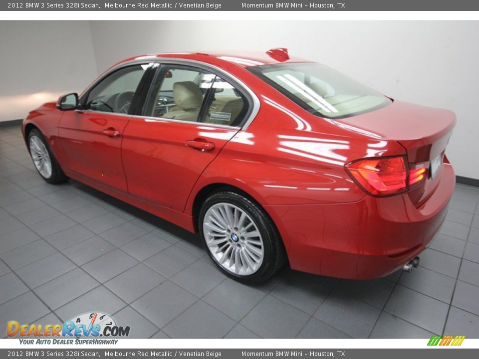 2012 BMW 3 Series 328i Sedan Melbourne Red Metallic / Venetian Beige Photo #5
