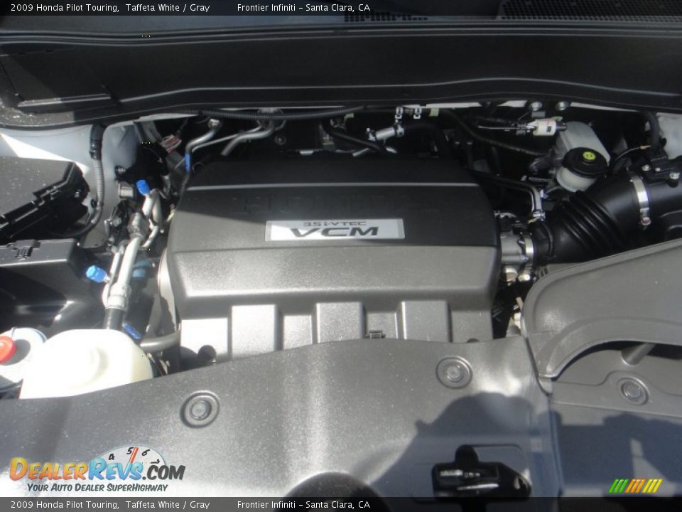 2009 Honda Pilot Touring Taffeta White / Gray Photo #24