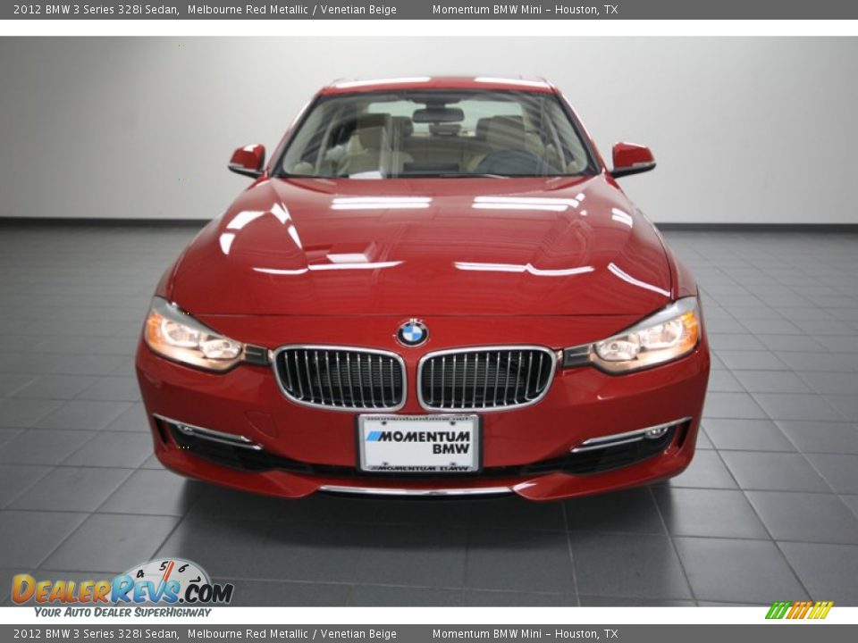 2012 BMW 3 Series 328i Sedan Melbourne Red Metallic / Venetian Beige Photo #6