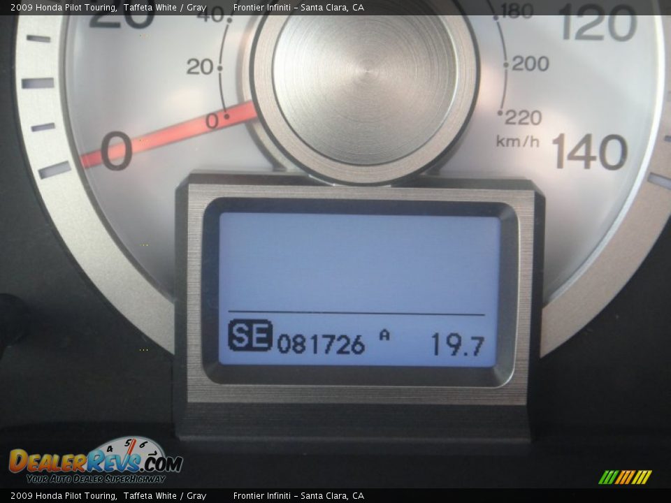 2009 Honda Pilot Touring Taffeta White / Gray Photo #26