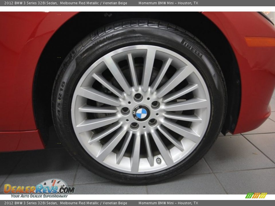 2012 BMW 3 Series 328i Sedan Melbourne Red Metallic / Venetian Beige Photo #10