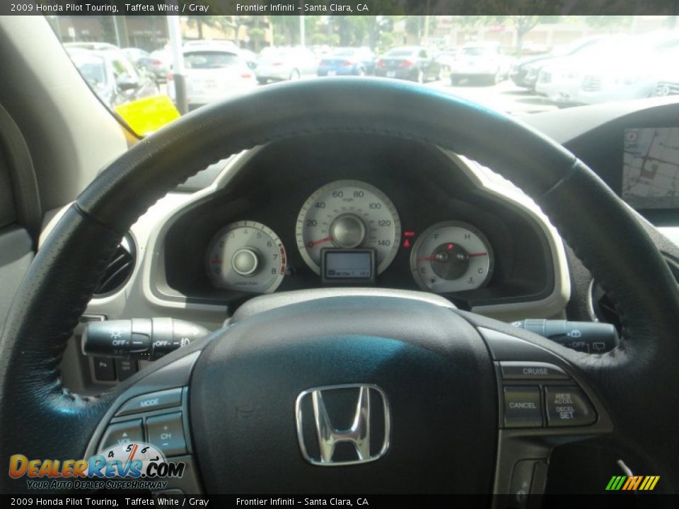 2009 Honda Pilot Touring Taffeta White / Gray Photo #29