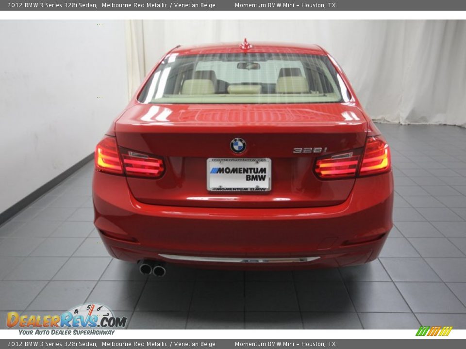 2012 BMW 3 Series 328i Sedan Melbourne Red Metallic / Venetian Beige Photo #12