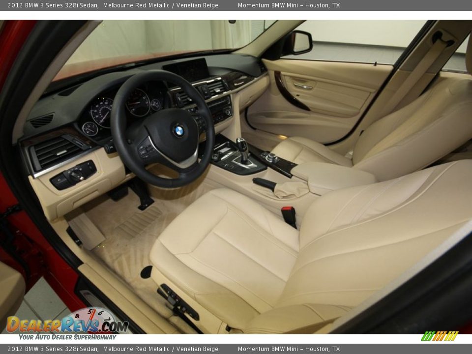 2012 BMW 3 Series 328i Sedan Melbourne Red Metallic / Venetian Beige Photo #13