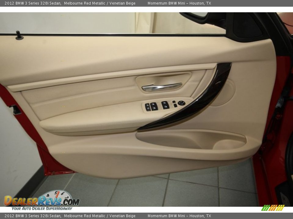 2012 BMW 3 Series 328i Sedan Melbourne Red Metallic / Venetian Beige Photo #15