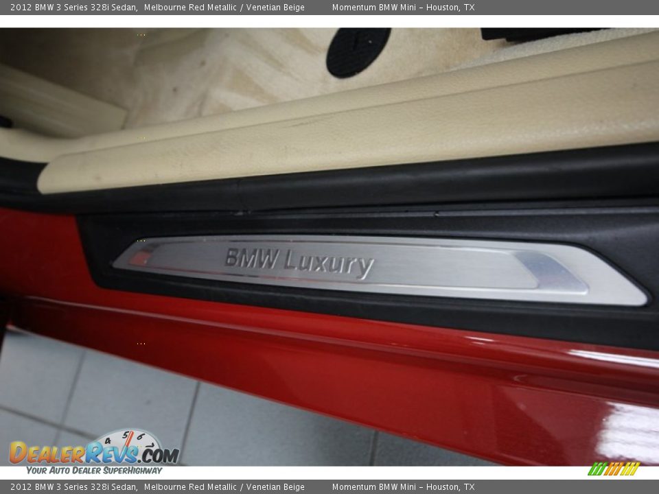 2012 BMW 3 Series 328i Sedan Melbourne Red Metallic / Venetian Beige Photo #18