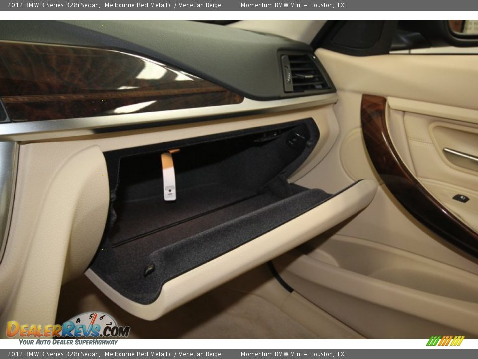 2012 BMW 3 Series 328i Sedan Melbourne Red Metallic / Venetian Beige Photo #19