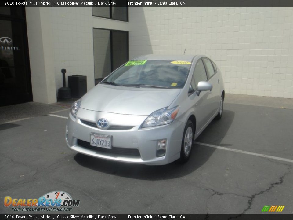 2010 Toyota Prius Hybrid II Classic Silver Metallic / Dark Gray Photo #2