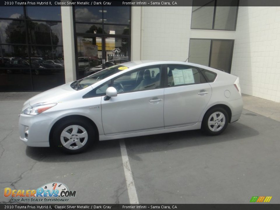 2010 Toyota Prius Hybrid II Classic Silver Metallic / Dark Gray Photo #4