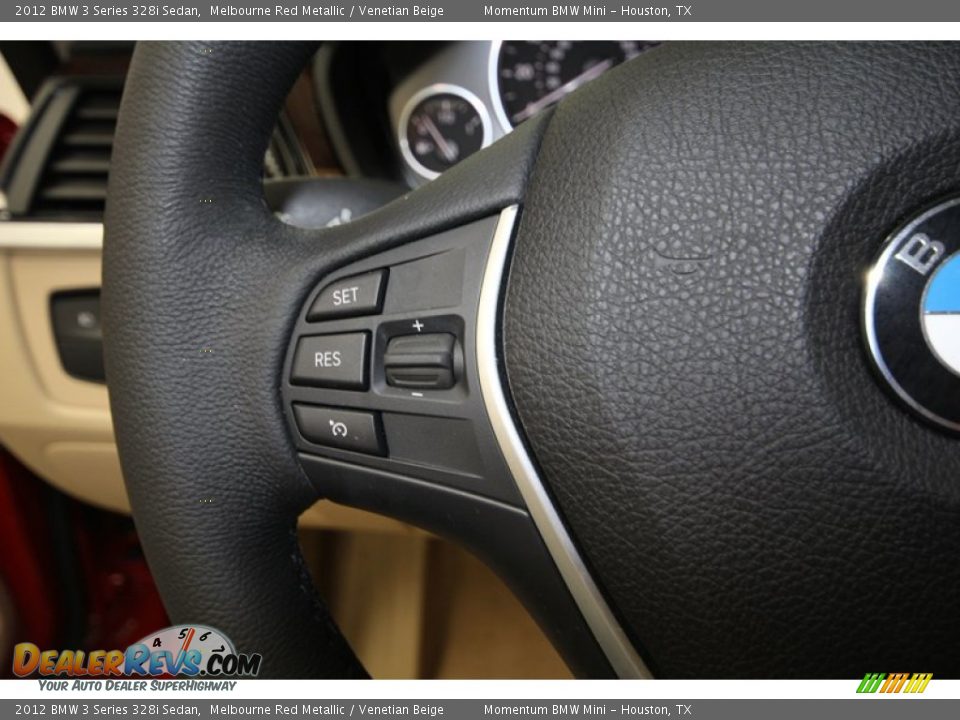 2012 BMW 3 Series 328i Sedan Melbourne Red Metallic / Venetian Beige Photo #29