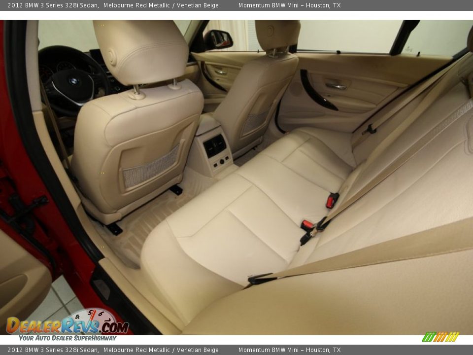 2012 BMW 3 Series 328i Sedan Melbourne Red Metallic / Venetian Beige Photo #31