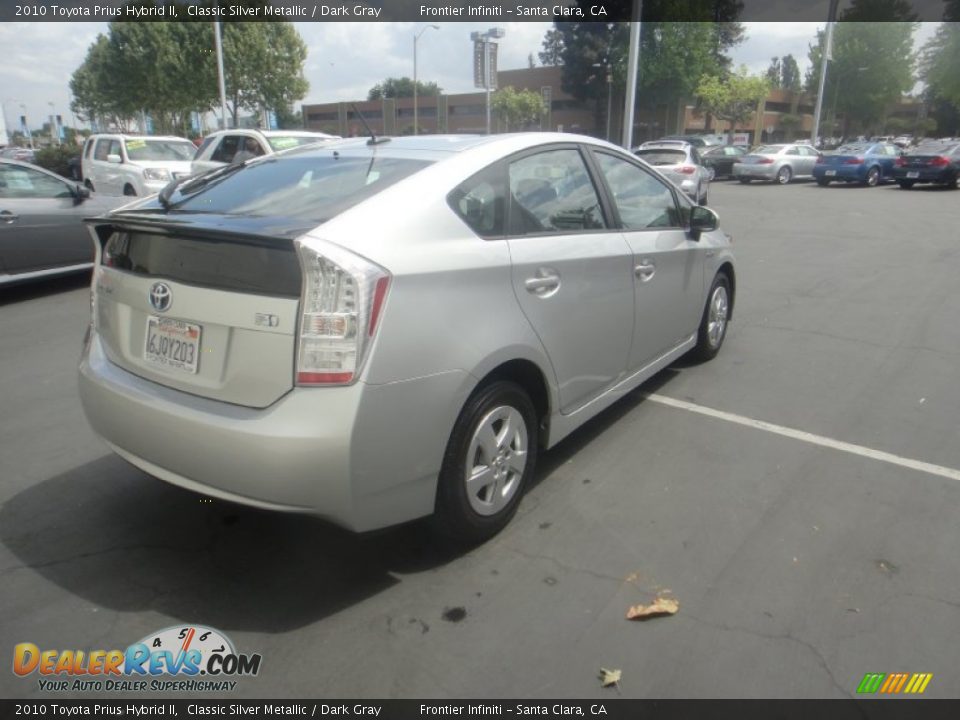 2010 Toyota Prius Hybrid II Classic Silver Metallic / Dark Gray Photo #7