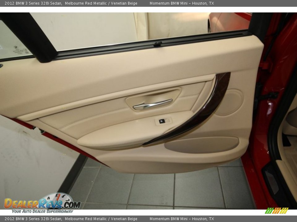 2012 BMW 3 Series 328i Sedan Melbourne Red Metallic / Venetian Beige Photo #32
