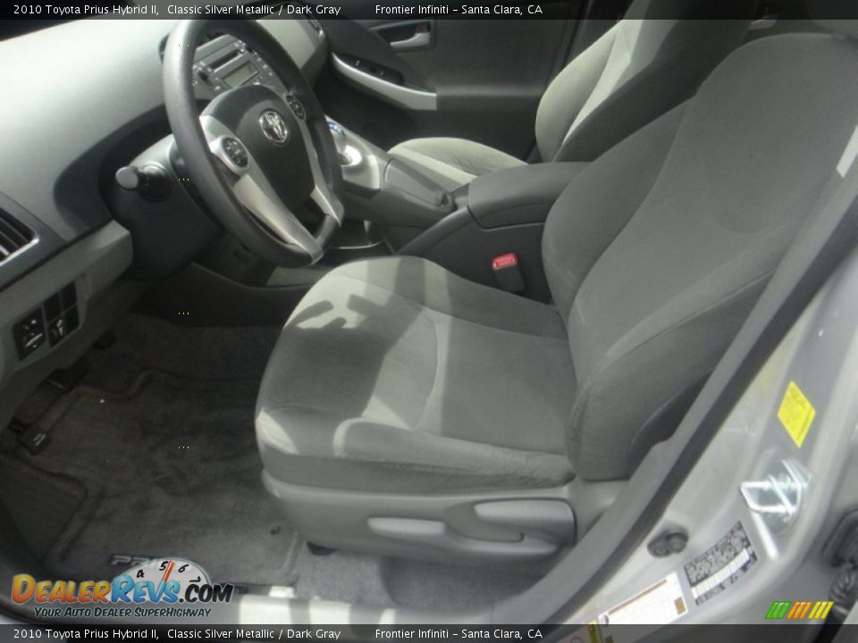 2010 Toyota Prius Hybrid II Classic Silver Metallic / Dark Gray Photo #9