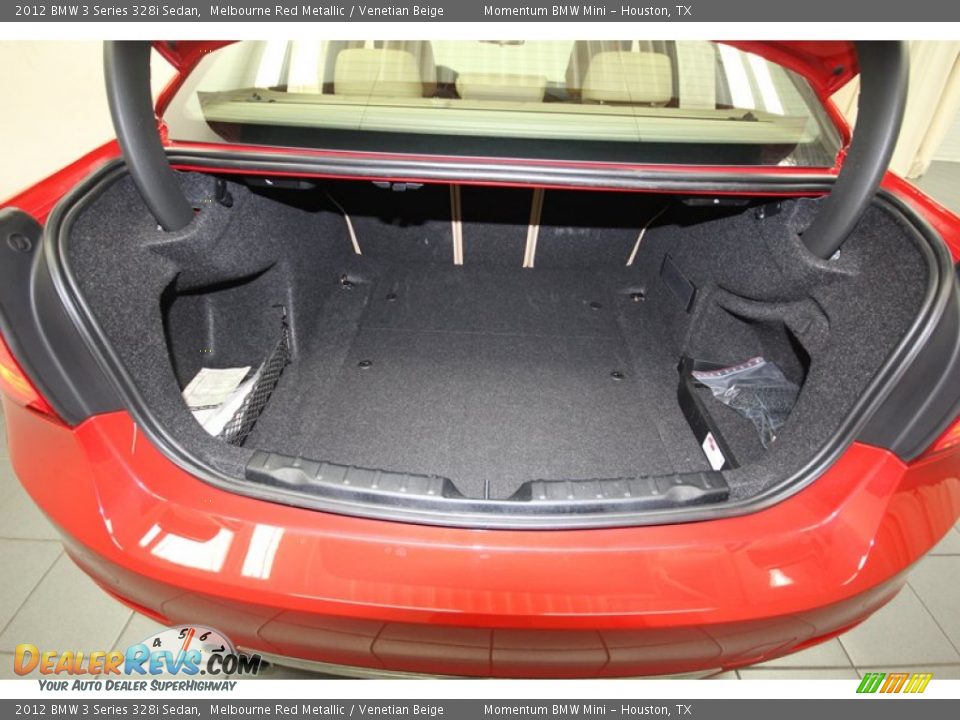 2012 BMW 3 Series 328i Sedan Melbourne Red Metallic / Venetian Beige Photo #36