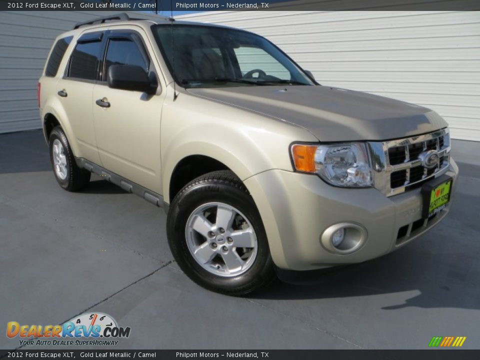 2012 Ford Escape XLT Gold Leaf Metallic / Camel Photo #2