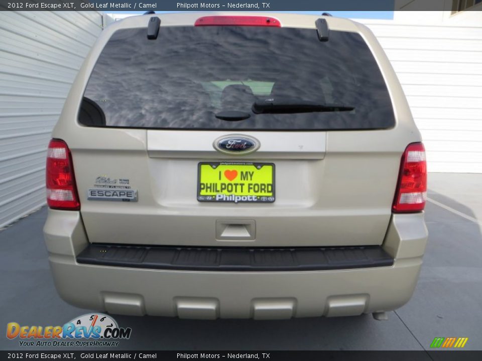 2012 Ford Escape XLT Gold Leaf Metallic / Camel Photo #5
