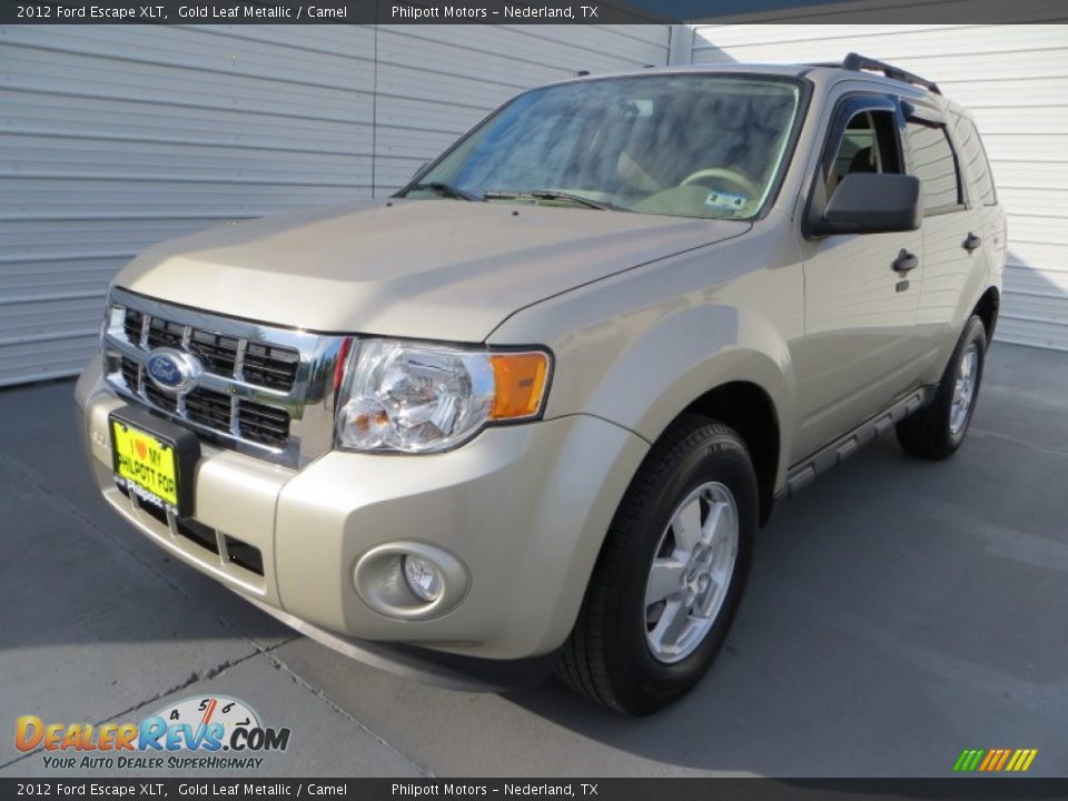 2012 Ford Escape XLT Gold Leaf Metallic / Camel Photo #7