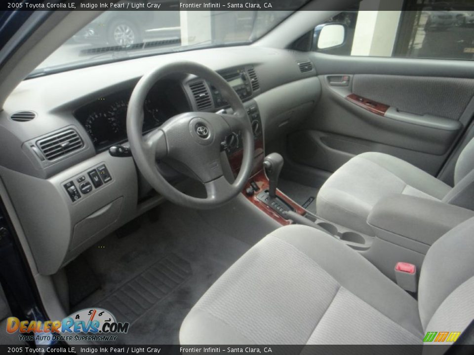 2005 Toyota Corolla LE Indigo Ink Pearl / Light Gray Photo #8