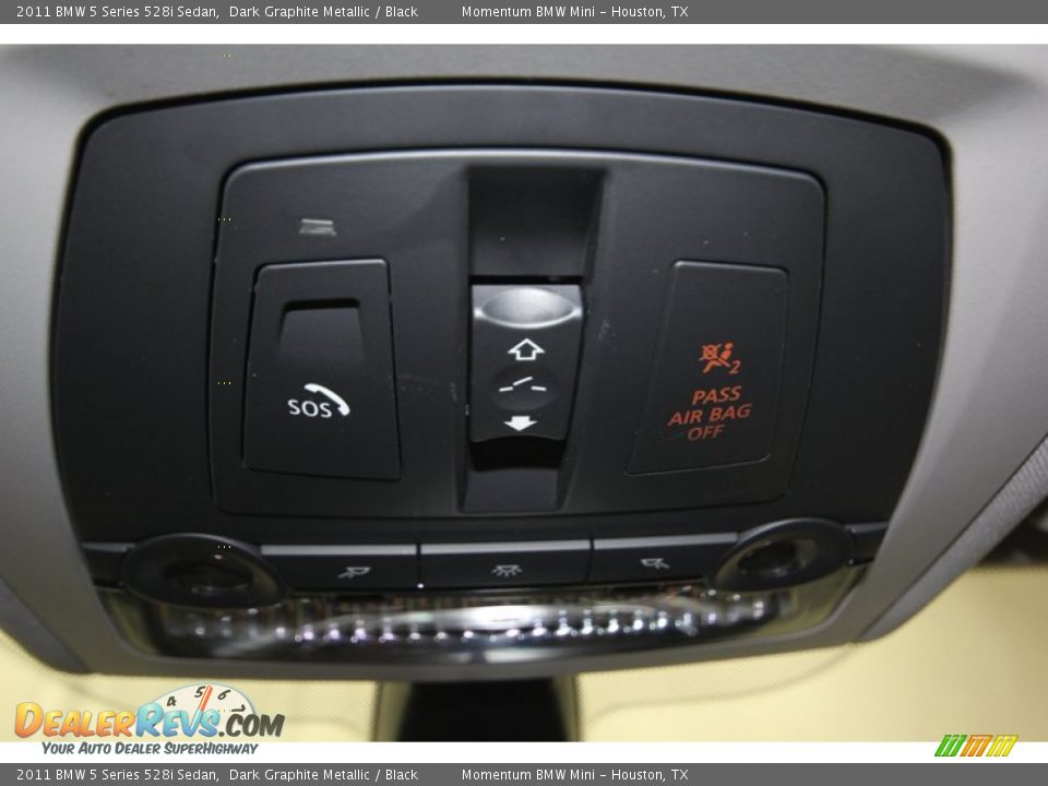 2011 BMW 5 Series 528i Sedan Dark Graphite Metallic / Black Photo #18