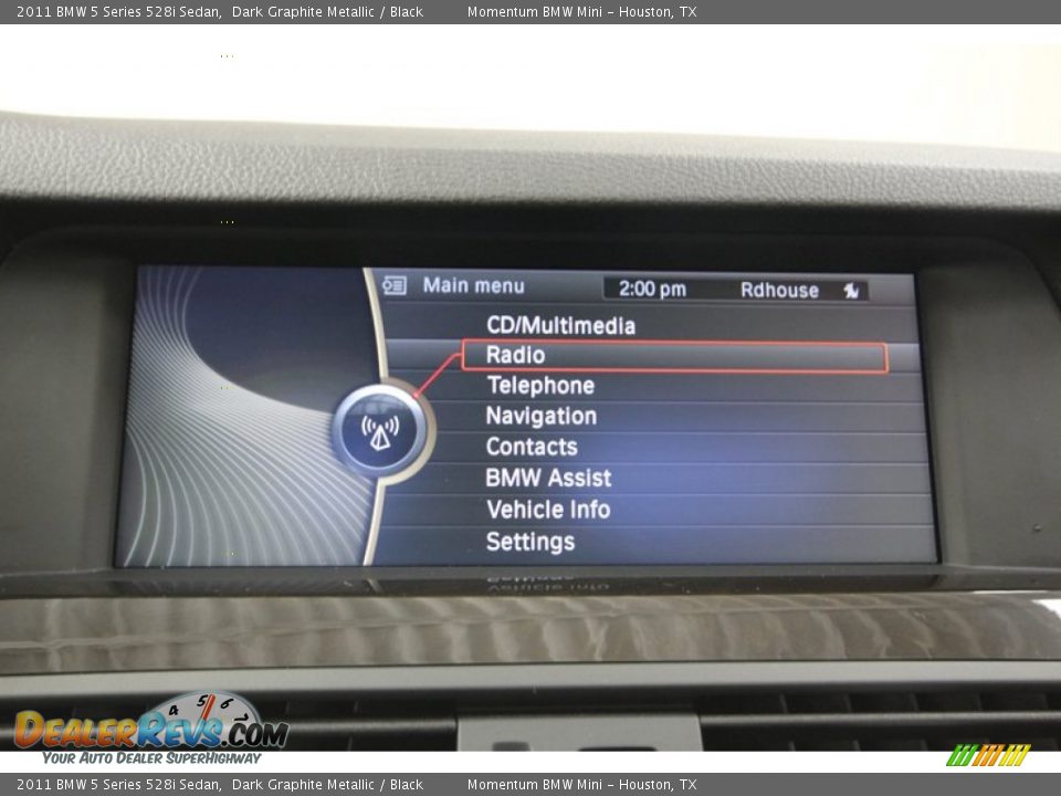 2011 BMW 5 Series 528i Sedan Dark Graphite Metallic / Black Photo #21