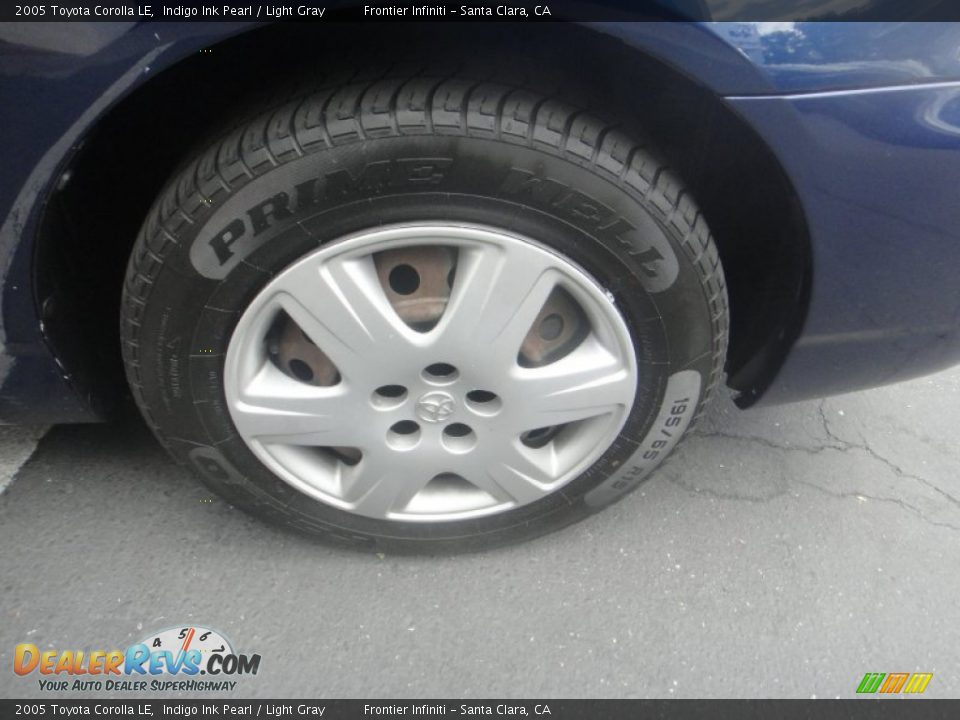 2005 Toyota Corolla LE Indigo Ink Pearl / Light Gray Photo #19