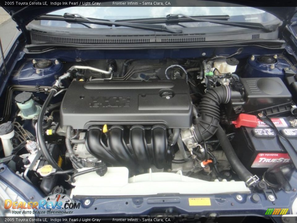 2005 Toyota Corolla LE Indigo Ink Pearl / Light Gray Photo #20
