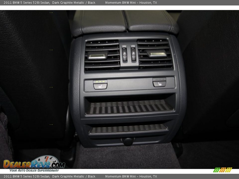 2011 BMW 5 Series 528i Sedan Dark Graphite Metallic / Black Photo #34
