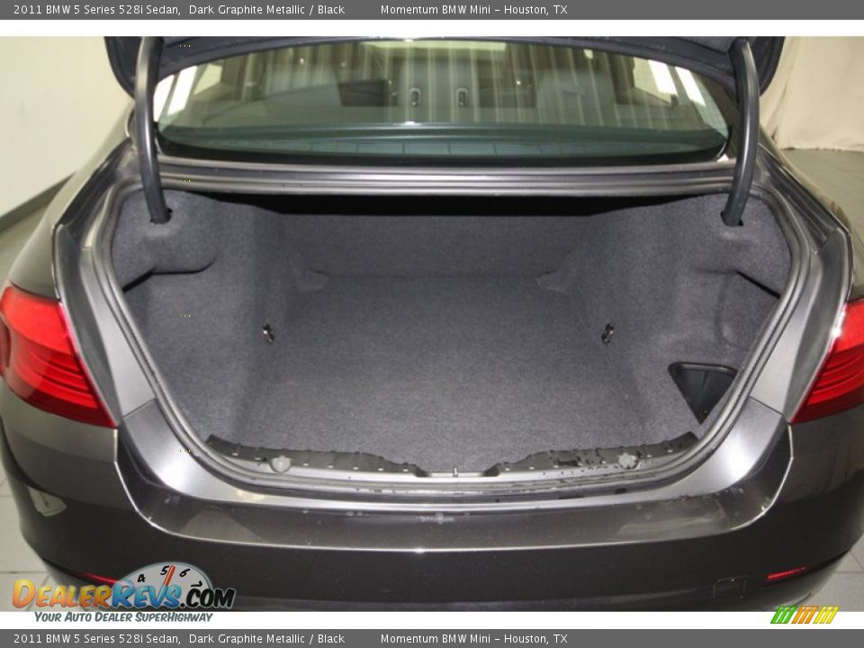 2011 BMW 5 Series 528i Sedan Dark Graphite Metallic / Black Photo #35