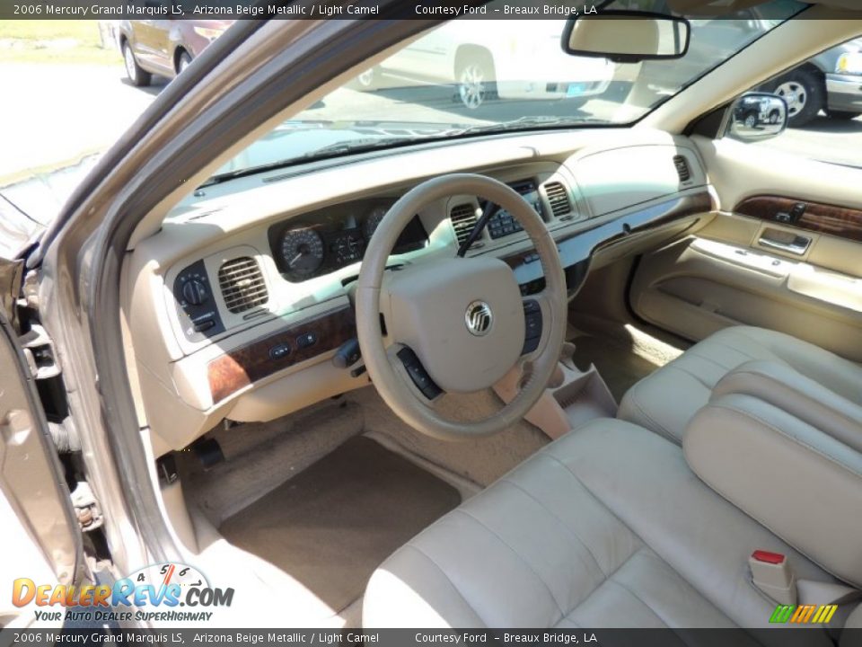 2006 Mercury Grand Marquis LS Arizona Beige Metallic / Light Camel Photo #12