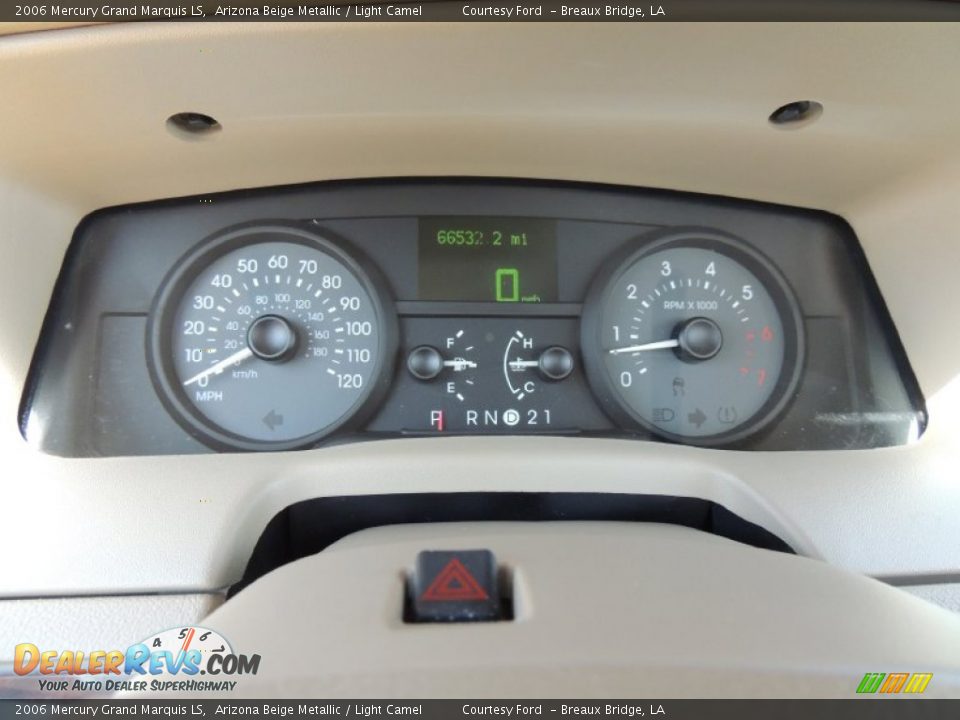 2006 Mercury Grand Marquis LS Arizona Beige Metallic / Light Camel Photo #15