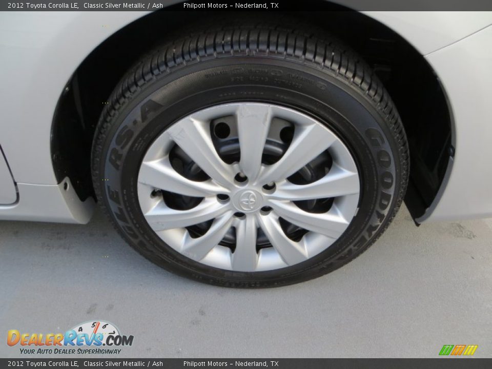 2012 Toyota Corolla LE Classic Silver Metallic / Ash Photo #15