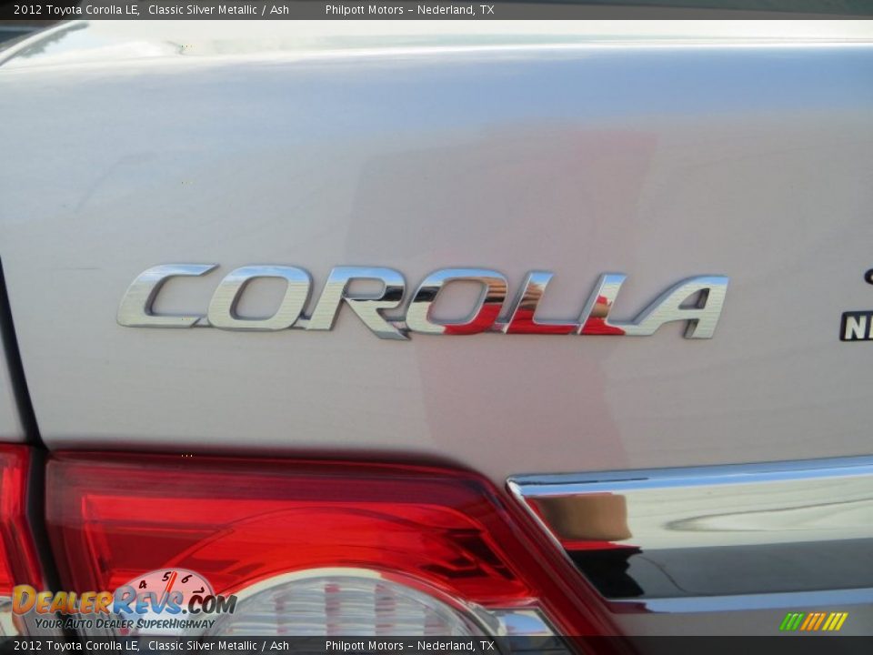 2012 Toyota Corolla LE Classic Silver Metallic / Ash Photo #23