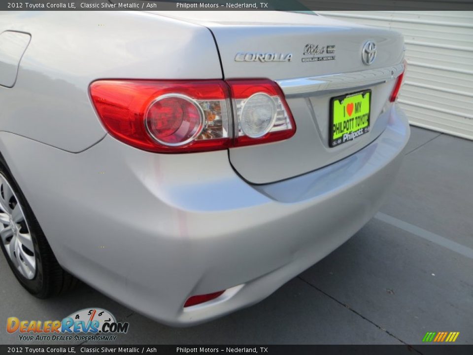 2012 Toyota Corolla LE Classic Silver Metallic / Ash Photo #24