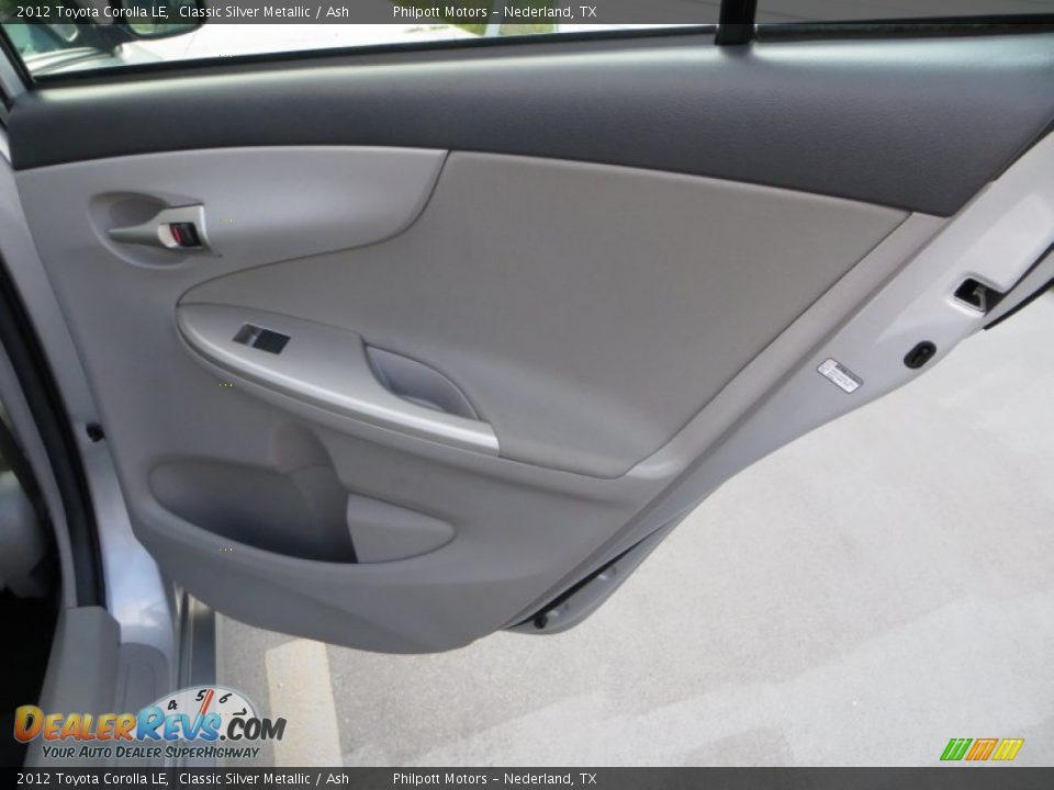 2012 Toyota Corolla LE Classic Silver Metallic / Ash Photo #30
