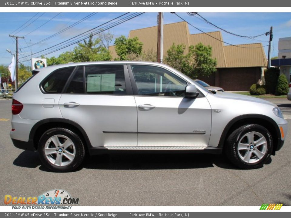 Titanium Silver Metallic 2011 BMW X5 xDrive 35d Photo #4
