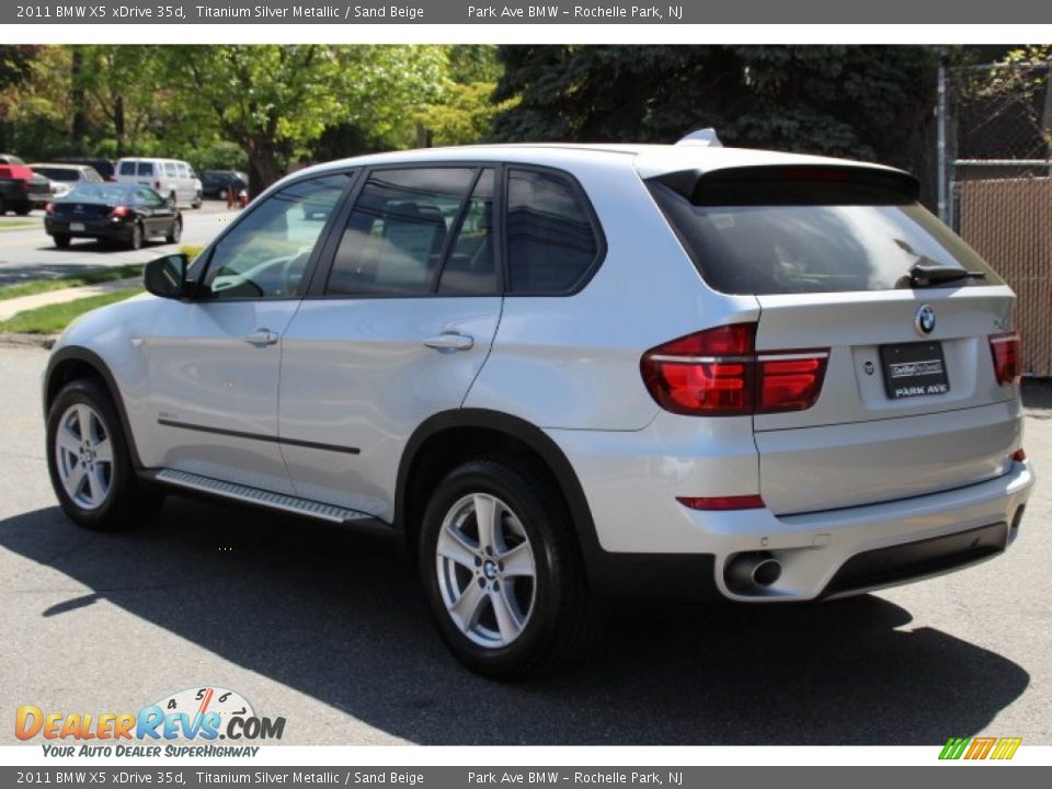 2011 BMW X5 xDrive 35d Titanium Silver Metallic / Sand Beige Photo #7