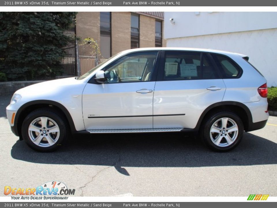 2011 BMW X5 xDrive 35d Titanium Silver Metallic / Sand Beige Photo #8