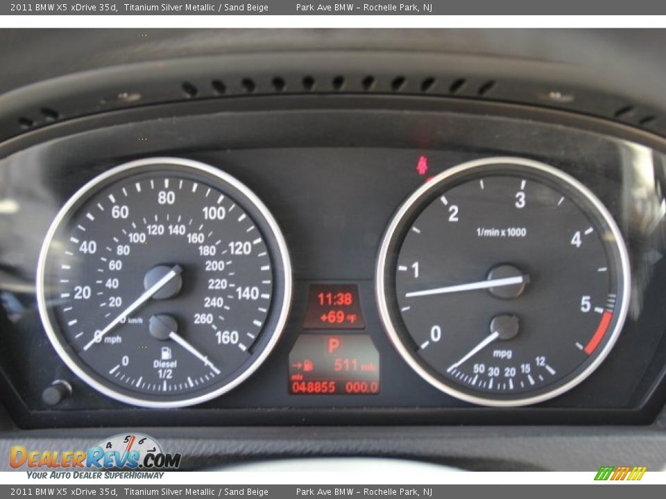 2011 BMW X5 xDrive 35d Titanium Silver Metallic / Sand Beige Photo #19