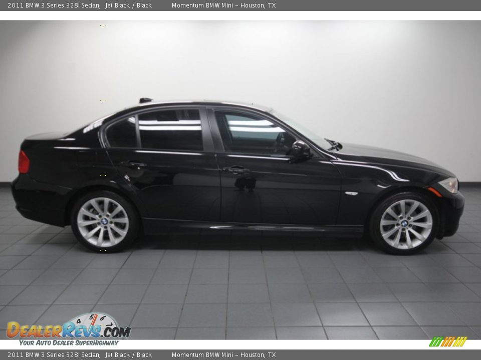 2011 BMW 3 Series 328i Sedan Jet Black / Black Photo #7