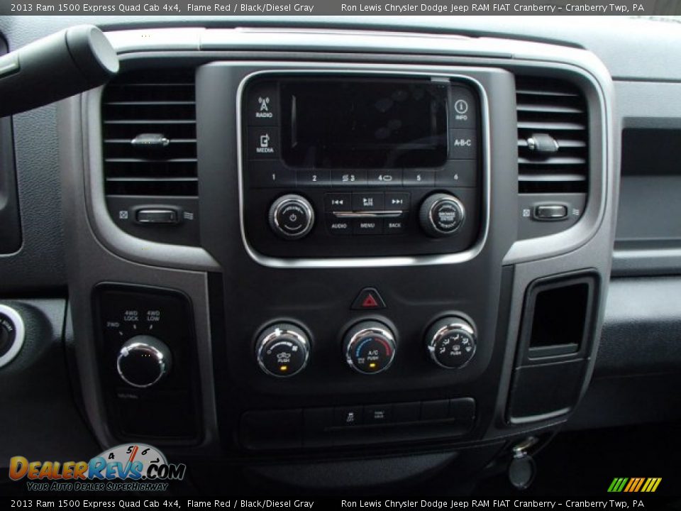 2013 Ram 1500 Express Quad Cab 4x4 Flame Red / Black/Diesel Gray Photo #16