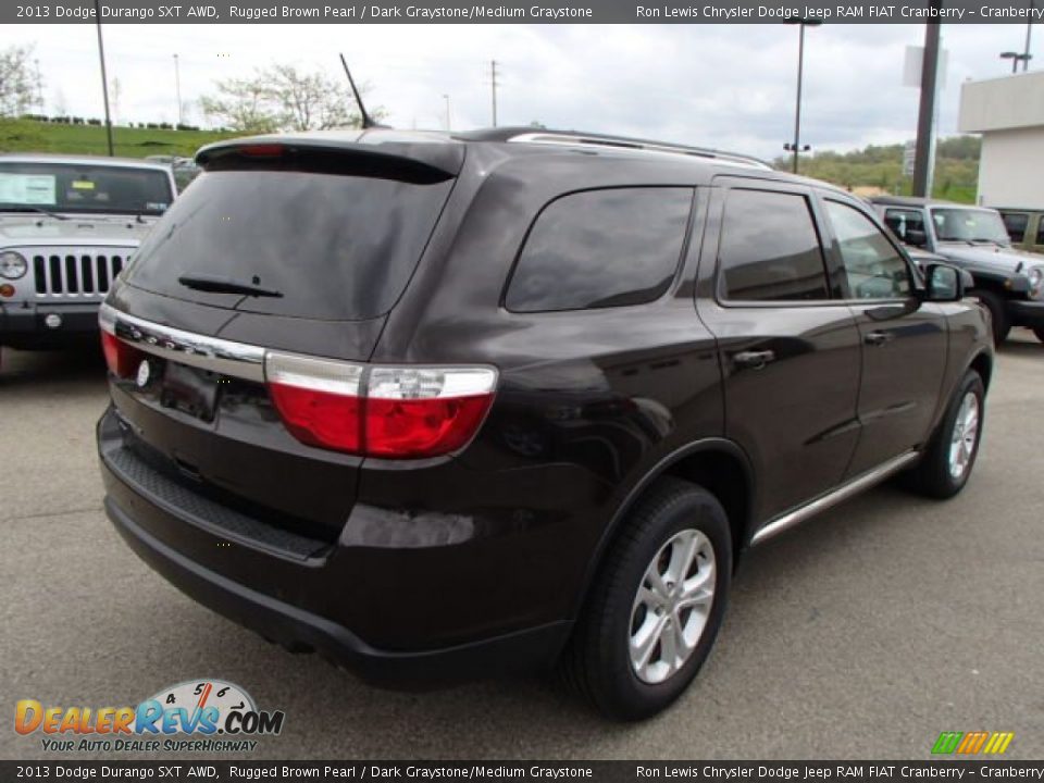 2013 Dodge Durango SXT AWD Rugged Brown Pearl / Dark Graystone/Medium Graystone Photo #6